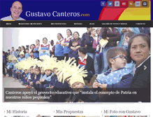 Tablet Screenshot of gustavocanteros.com